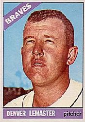 1966 Topps Baseball Cards      252     Denny Lemaster